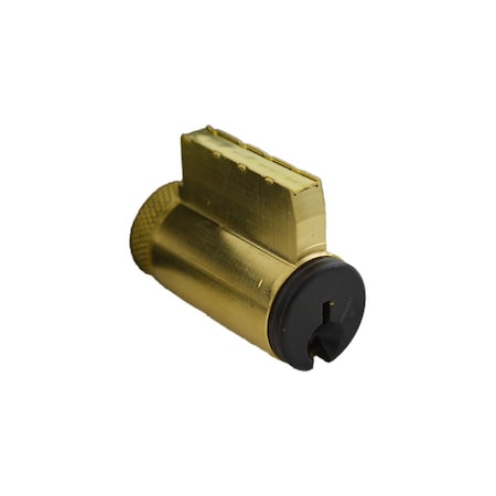 Schlage Commercial Cylinder with Multiple Tailpieces C123 Keyway 0-Bitted Matte Black Finish 40100C123622